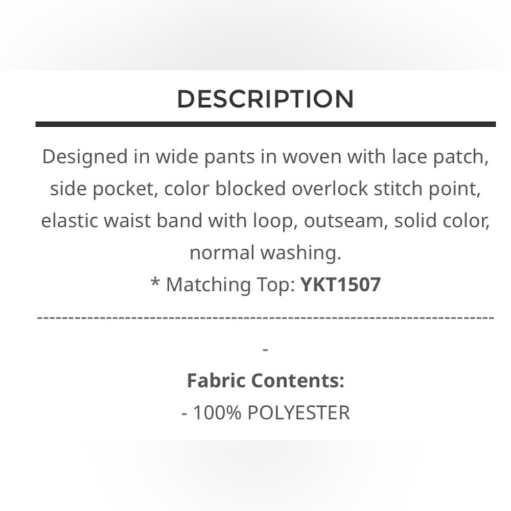 NEW Pol Relaxed Fit Lace Pants - Picture 4 of 4